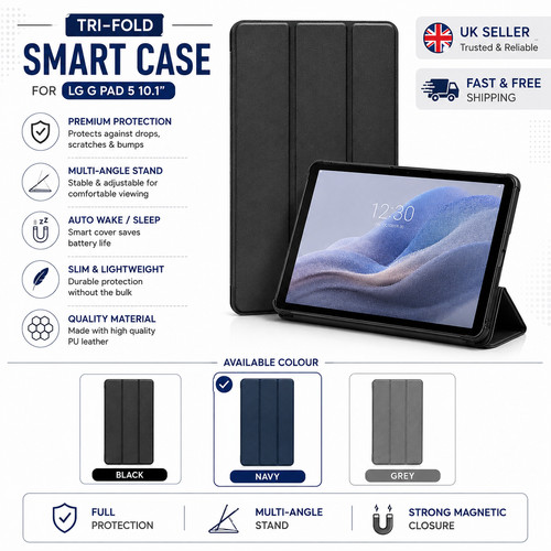 Leather smart case for ipad - leather,