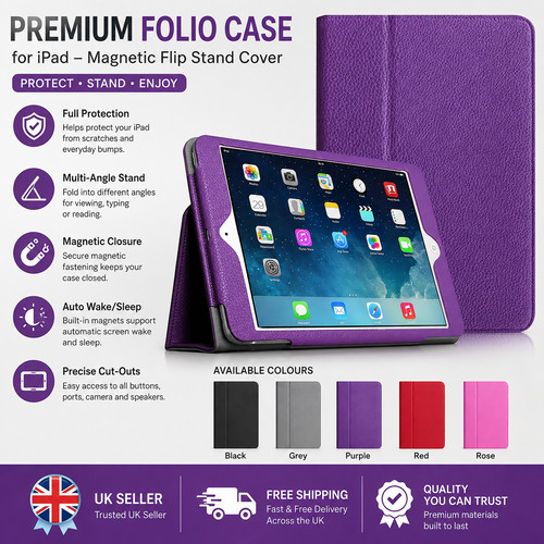 Leather flip smart stand case - stand,